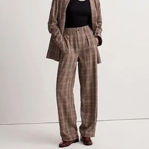 Madewell Neale Straight Leg Pant in Ghent Plaid